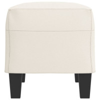 Produktbild för Bänk gräddvit 70x35x41 cm konstläder