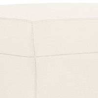 Produktbild för Bänk gräddvit 70x35x41 cm konstläder