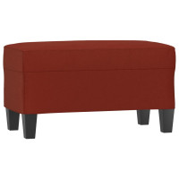Produktbild för Bänk vinröd 70x35x41 cm konstläder