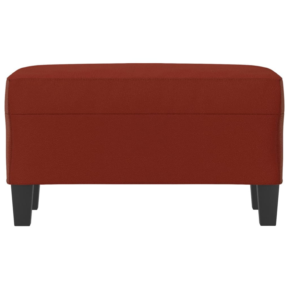 Produktbild för Bänk vinröd 70x35x41 cm konstläder