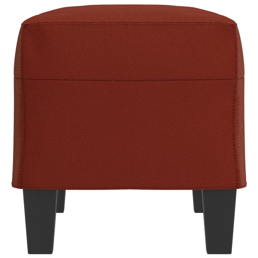 Produktbild för Bänk vinröd 70x35x41 cm konstläder