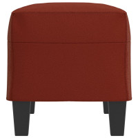 Produktbild för Bänk vinröd 70x35x41 cm konstläder