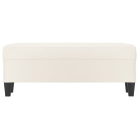 Produktbild för Bänk gräddvit 100x35x41 cm konstläder