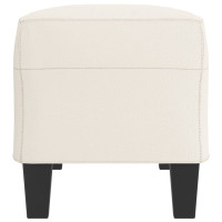 Produktbild för Bänk gräddvit 100x35x41 cm konstläder