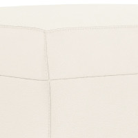 Produktbild för Bänk gräddvit 100x35x41 cm konstläder