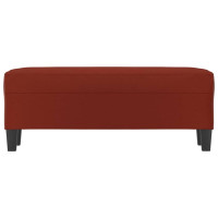 Produktbild för Bänk vinröd 100x35x41 cm konstläder