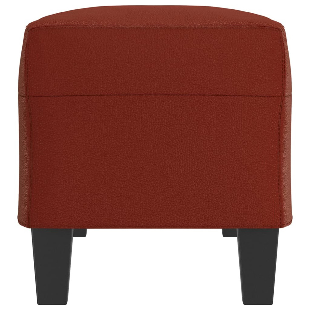 Produktbild för Bänk vinröd 100x35x41 cm konstläder