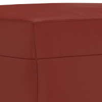 Produktbild för Bänk vinröd 100x35x41 cm konstläder