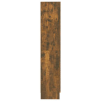 Produktbild för Bokhylla rökfärgad ek 82,5x30,5x150 cm konstruerat trä