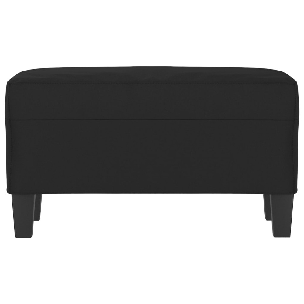 Produktbild för Bänk svart 70x35x41 cm mikrofibertyg