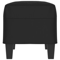 Produktbild för Bänk svart 70x35x41 cm mikrofibertyg