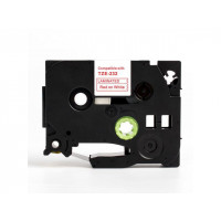Miniatyr av produktbild för Tape 12mm TZe-232 röd på vit