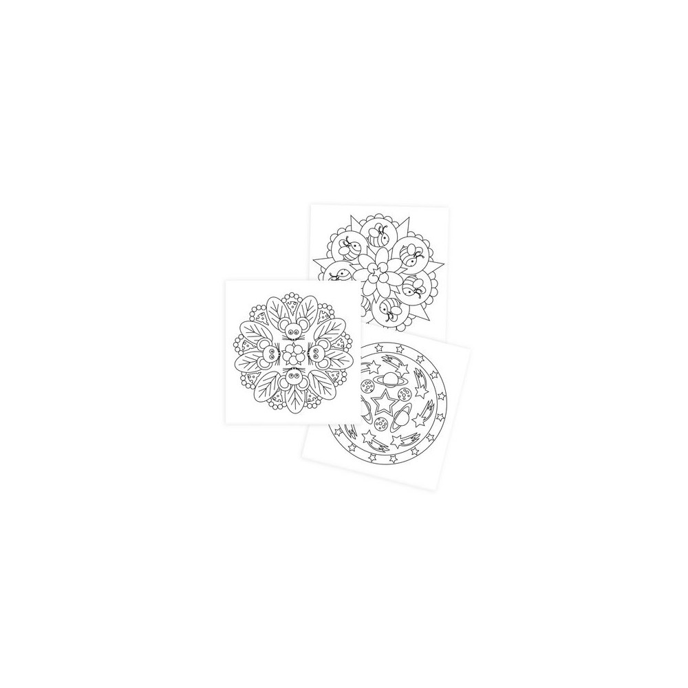 Produktbild för Målarbok Mandala 24 sidor