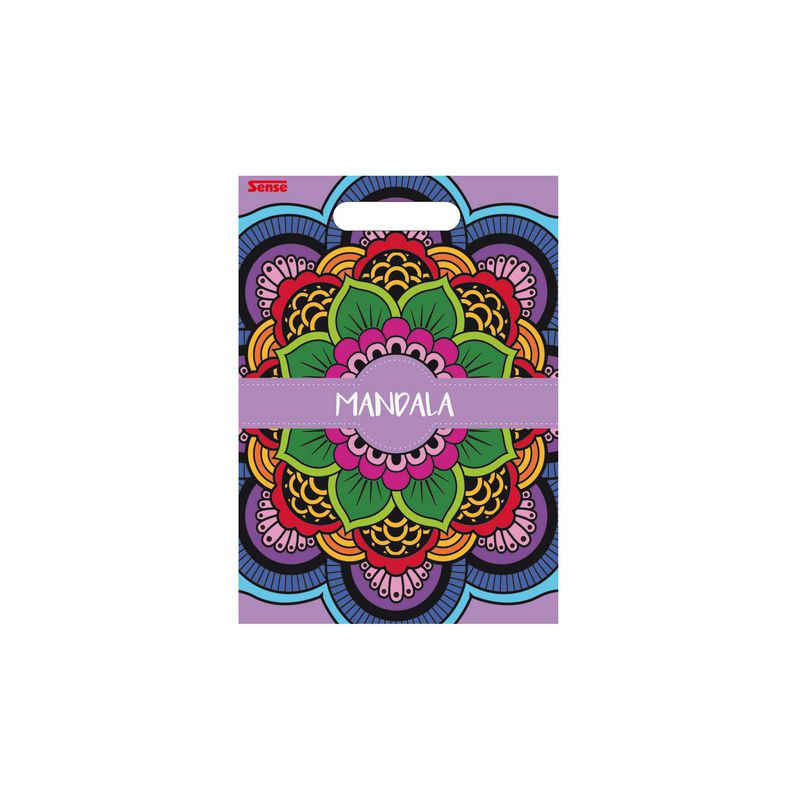 Produktbild för Målarbok Mandala 24 sidor fria former