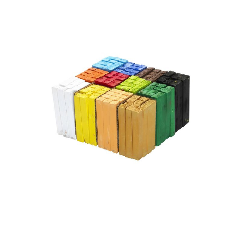 Produktbild för Torrpastellkrita soft 12x12 färger