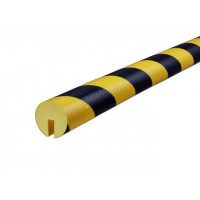Produktbild för Kantskydd KNUFFI Typ B PU 1m svart/gul