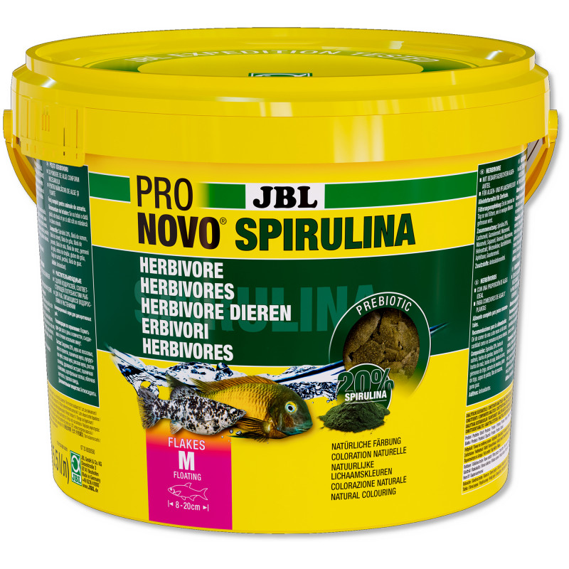 Produktbild för JBL Pronovo Spirulina Flakes Medium 5,5 l.
