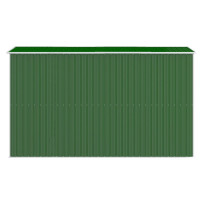 Miniatyr av produktbild för Trädgårdsskjul grön 192x357x223 cm galvaniserat stål