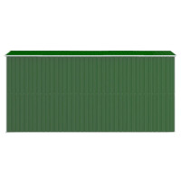 Miniatyr av produktbild för Trädgårdsskjul grön 192x440x223 cm galvaniserat stål
