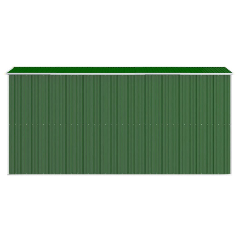 Produktbild för Trädgårdsskjul grön 192x440x223 cm galvaniserat stål