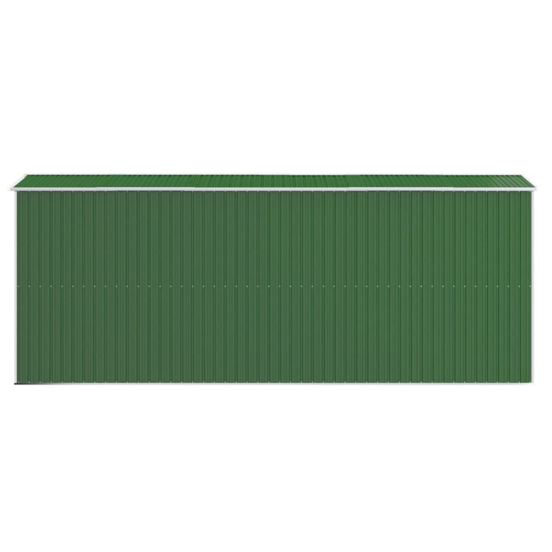 Produktbild för Trädgårdsskjul grön 192x523x223 cm galvaniserat stål