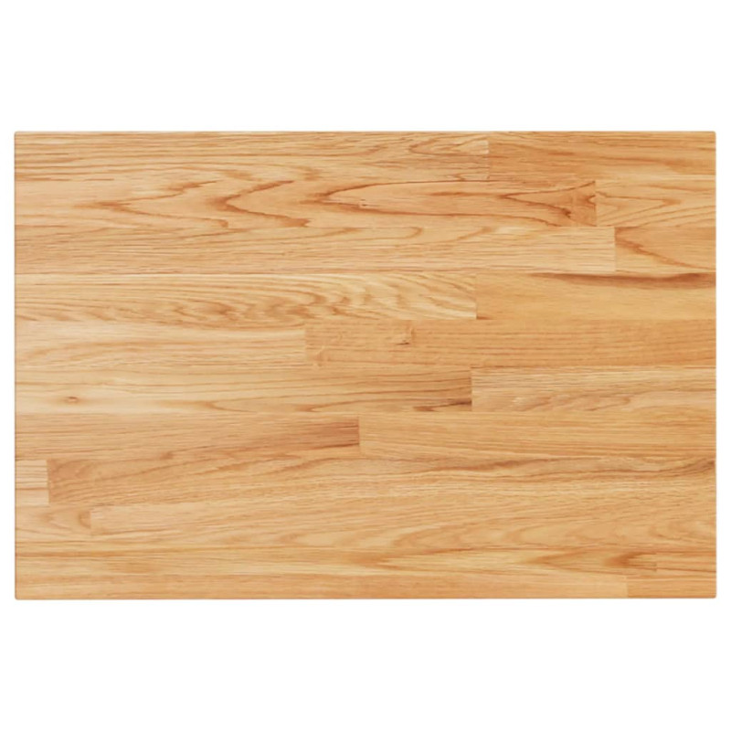 Produktbild för Bänkskiva för badrum ljusbrun 60x40x1,5cm behandlat massivt trä