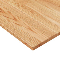 Produktbild för Bänkskiva för badrum ljusbrun 60x40x1,5cm behandlat massivt trä