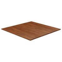 Produktbild för Fyrkantig bordsskiva mörkbrun 90x90x1,5cm behandlad massiv ek