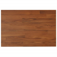 Produktbild för Bänkskiva för badrum mörkbrun 60x40x1,5cm behandlat massivt trä
