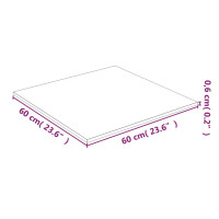 Produktbild för Bordsskiva genomskinlig 60x60 cm härdat glas