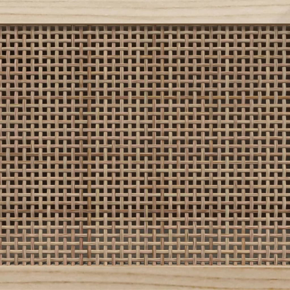 Produktbild för Tv-bänk Brun 105x30x40 cm massiv furu & naturlig rotting