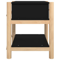 Miniatyr av produktbild för Sängbord 2 st Svart 42x38x45 cm konstruerat trä