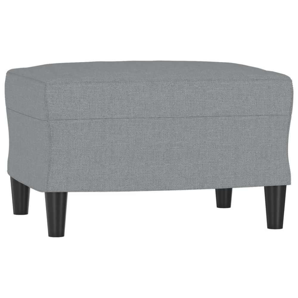 Produktbild för Fotpall Ljusgrå 60x50x41 cm tyg