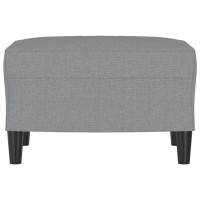 Produktbild för Fotpall Ljusgrå 60x50x41 cm tyg