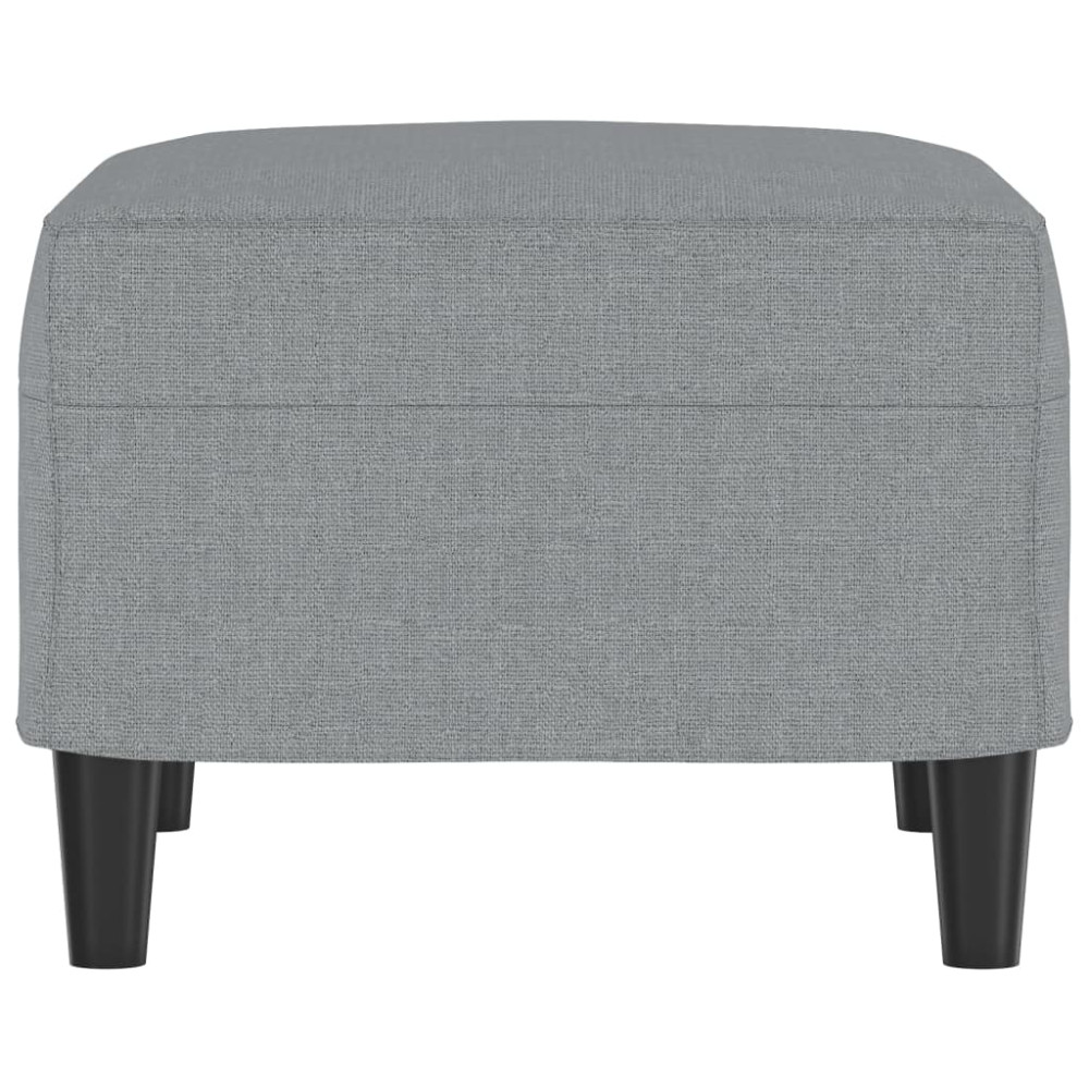 Produktbild för Fotpall Ljusgrå 60x50x41 cm tyg