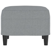 Produktbild för Fotpall Ljusgrå 60x50x41 cm tyg
