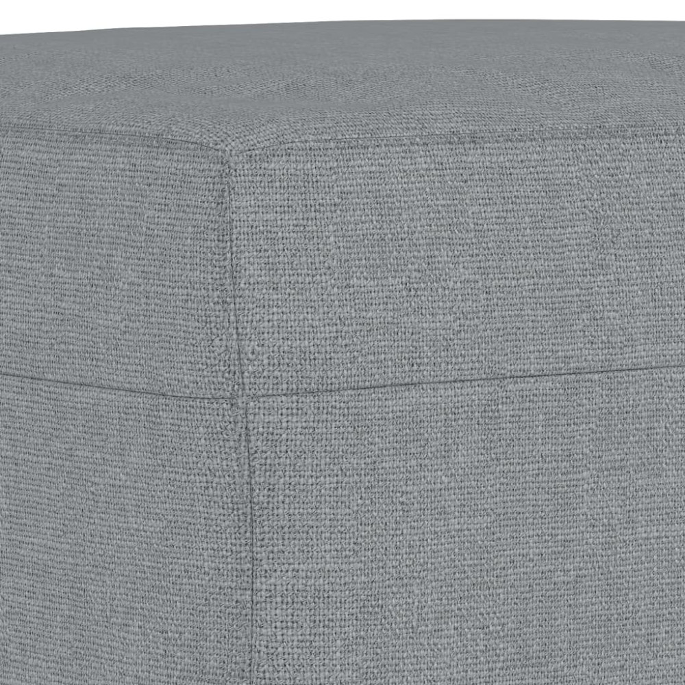 Produktbild för Fotpall Ljusgrå 60x50x41 cm tyg