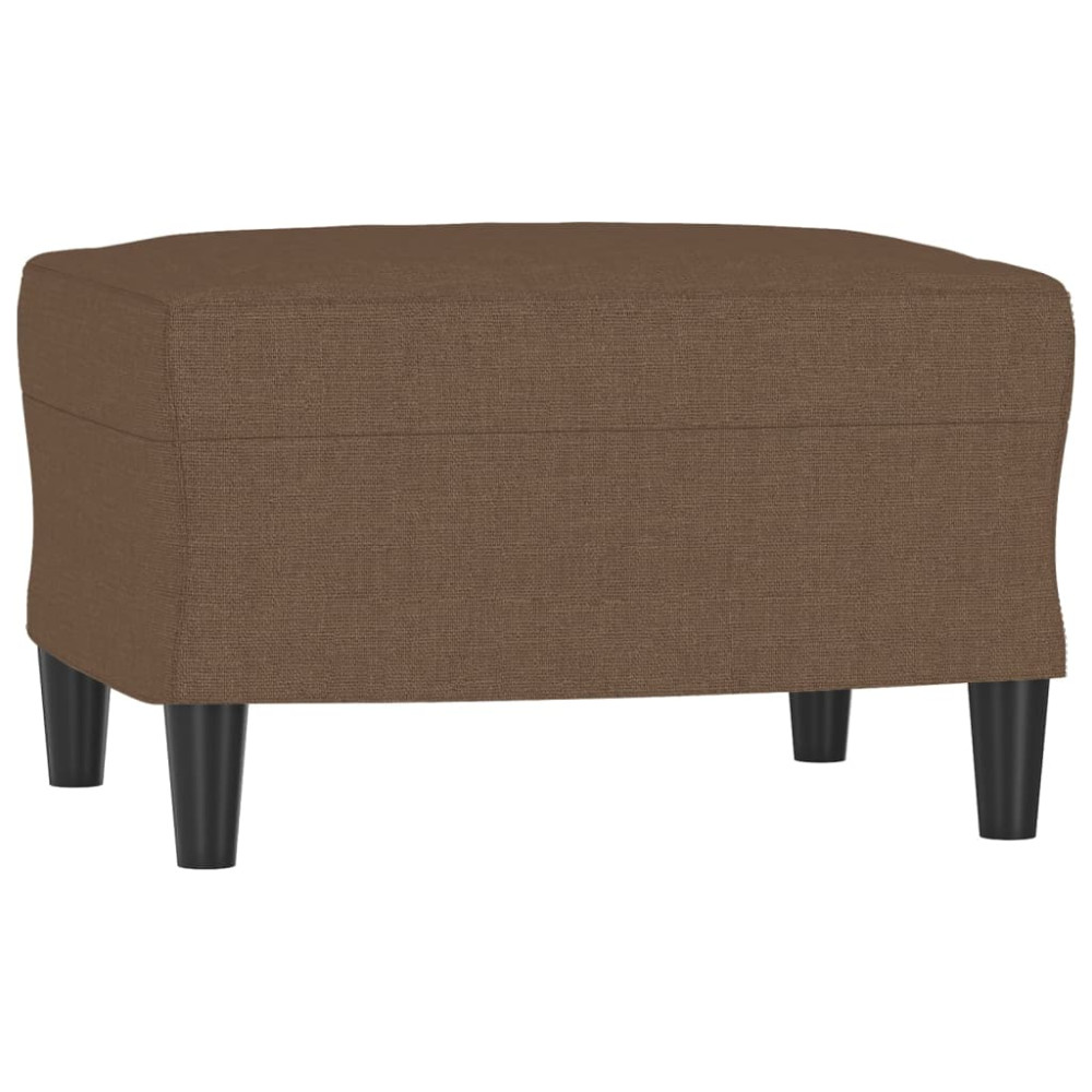 Produktbild för Fotpall brun 60x50x41 cm tyg