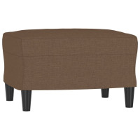 Produktbild för Fotpall brun 60x50x41 cm tyg