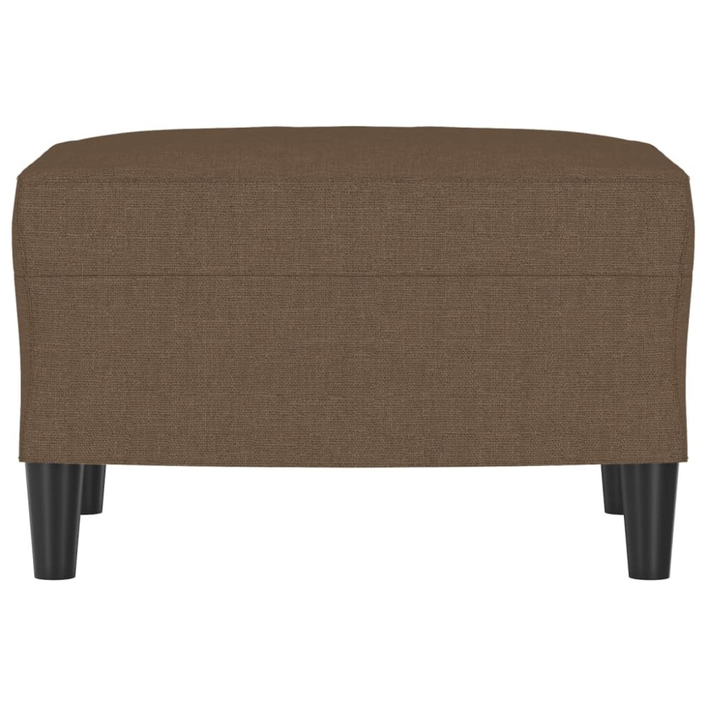 Produktbild för Fotpall brun 60x50x41 cm tyg
