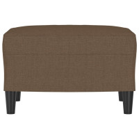 Produktbild för Fotpall brun 60x50x41 cm tyg