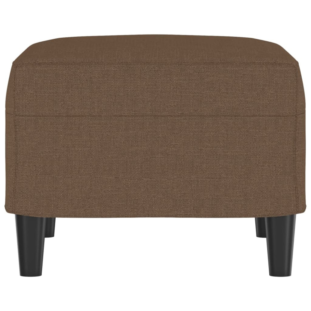 Produktbild för Fotpall brun 60x50x41 cm tyg