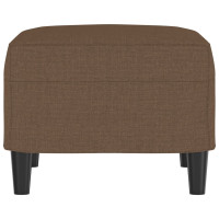 Produktbild för Fotpall brun 60x50x41 cm tyg