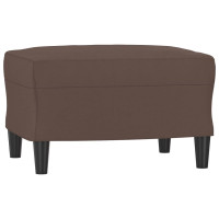 Produktbild för Fotpall brun 60x50x41 cm konstläder