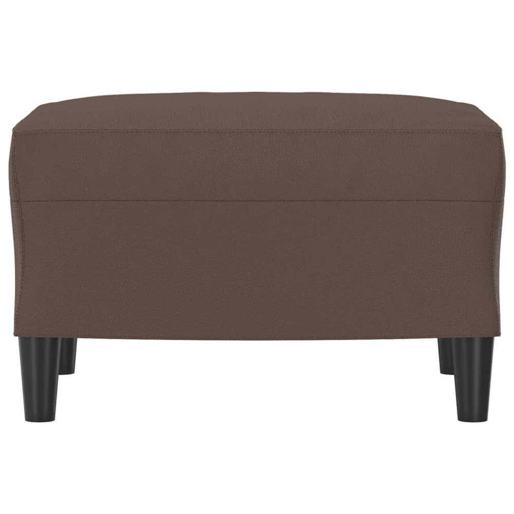 Produktbild för Fotpall brun 60x50x41 cm konstläder