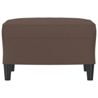 Produktbild för Fotpall brun 60x50x41 cm konstläder