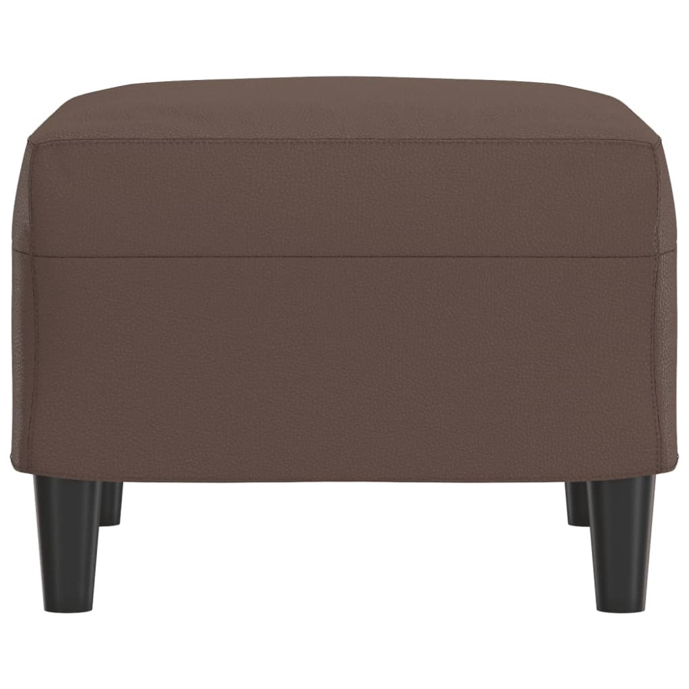 Produktbild för Fotpall brun 60x50x41 cm konstläder
