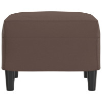 Produktbild för Fotpall brun 60x50x41 cm konstläder