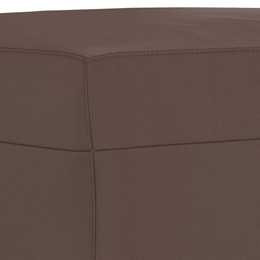 Produktbild för Fotpall brun 60x50x41 cm konstläder