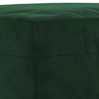 Produktbild för Fotpall mörkgrön 60x50x41 cm sammet